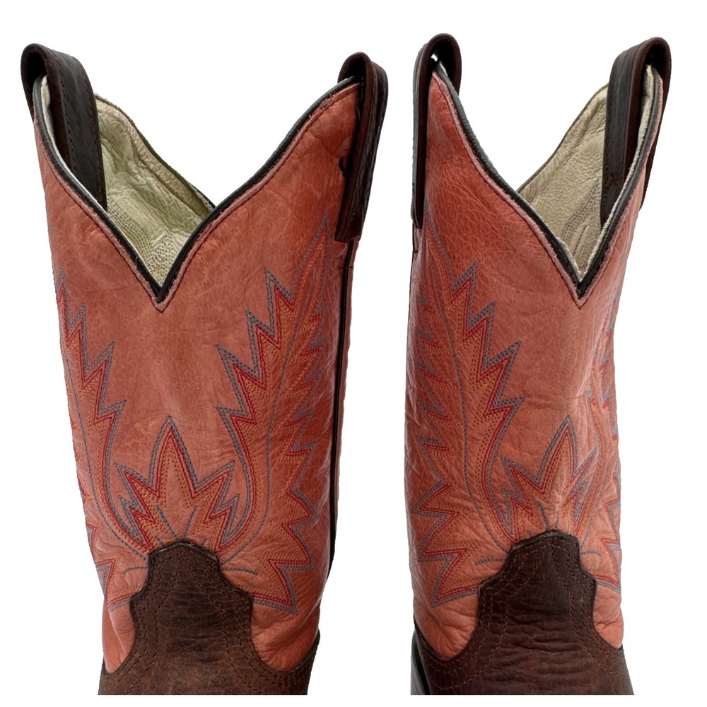 Corral/Brown,Brahma, two toned, Western cowboy Boot Size 7 woman, stampede - Picture 4 of 16